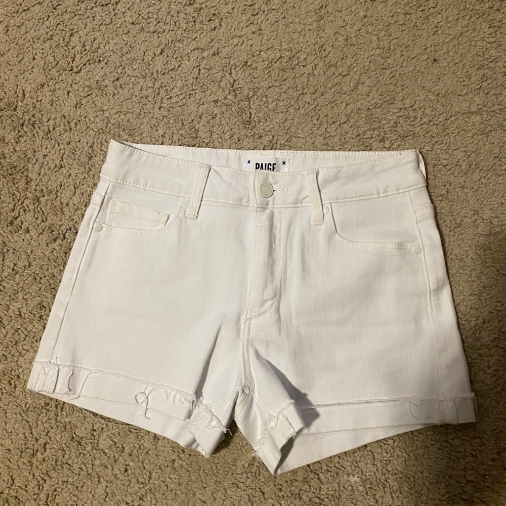 White PAIGE shorts